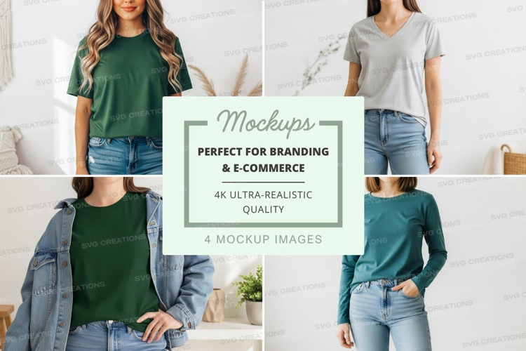 Casual t-shirt mockup