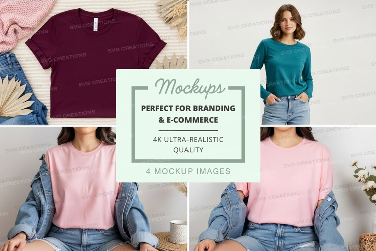 Casual t-shirts mockup