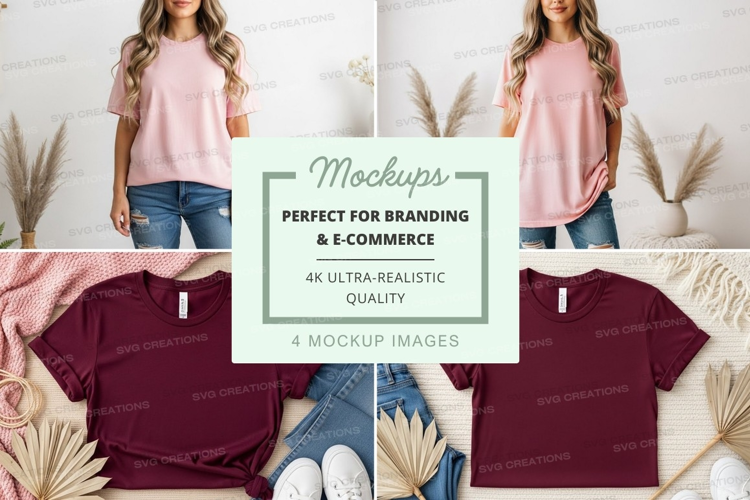 Casual t-shirts mockup