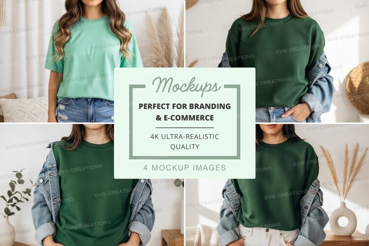 Casual and comfortable t-shirts mockup example image 1