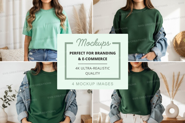 Casual and comfortable t-shirts mockup
