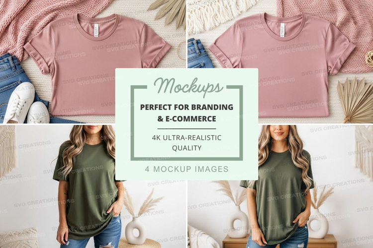 Casual t-shirts mockup