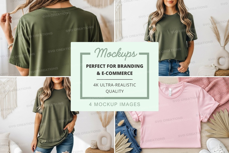 Casual t-shirts mockup