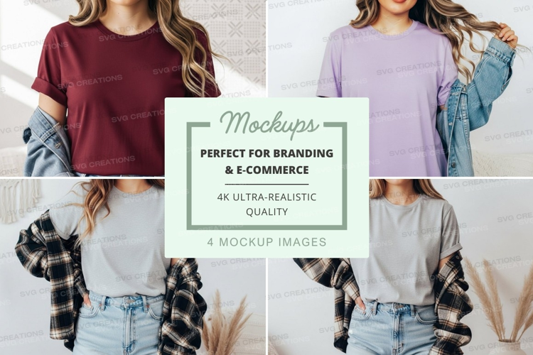 Casual t-shirts mockup