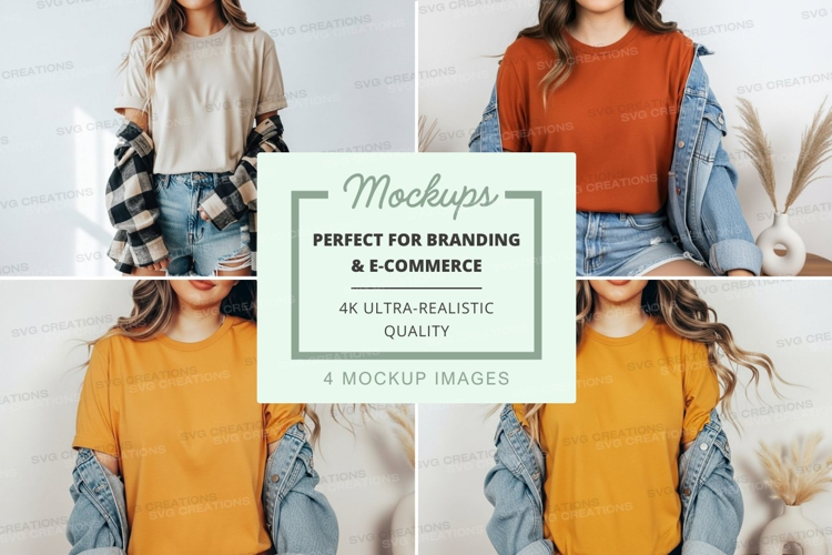 Casual autumn fashion mockup