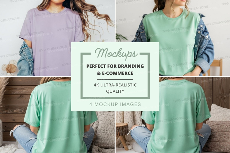 Casual t-shirt mockup