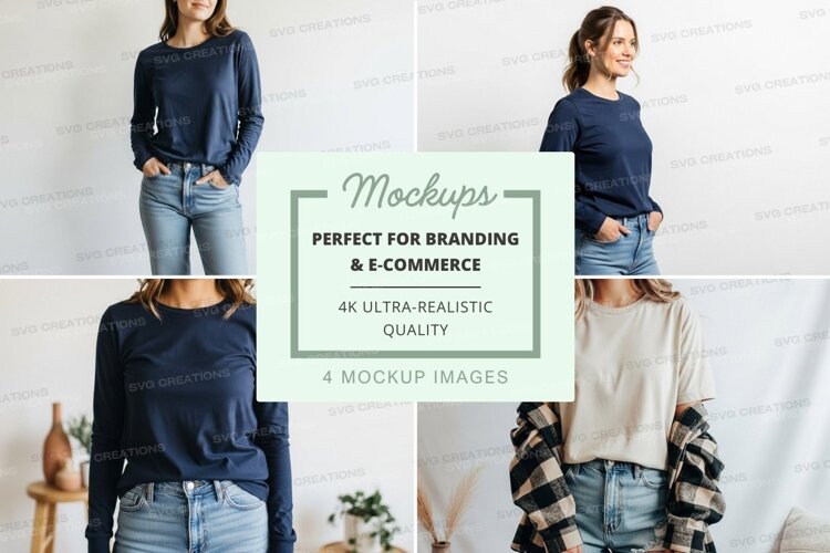 Casual winter fashion mockup example image 1