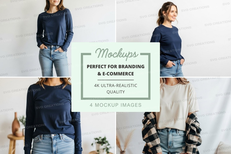 Casual winter fashion mockup