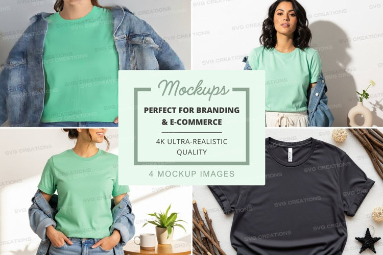 Mockup collection of t-shirts