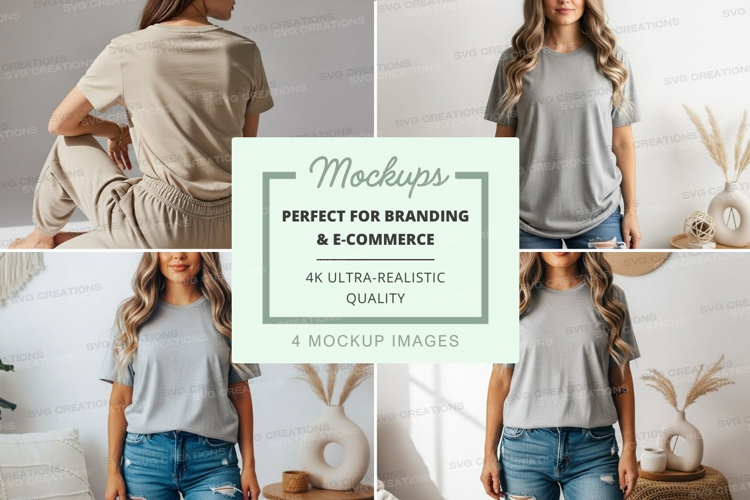 Casual t-shirt mockup