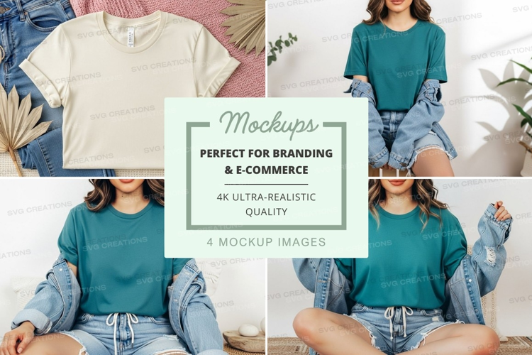 Casual t-shirt mockup
