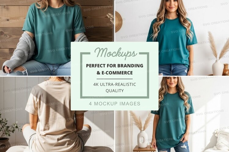 Casual t-shirt mockup example image 1