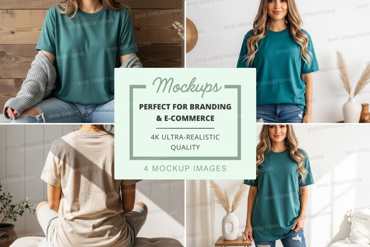 Casual t-shirt mockup