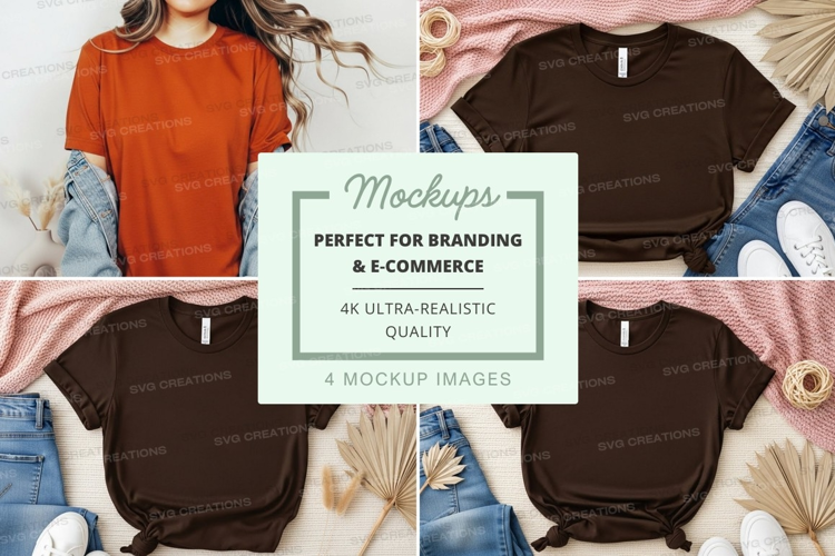 Casual t-shirts mockup
