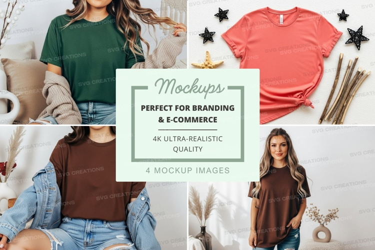 Casual t-shirts mockup