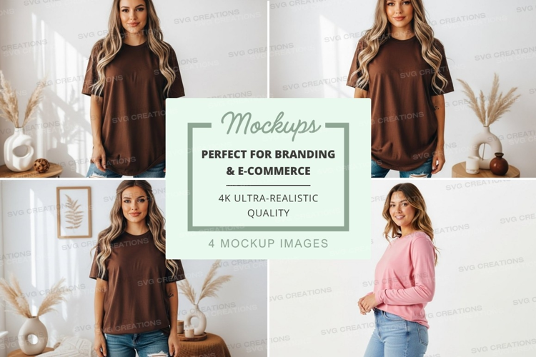 Casual t-shirt mockup
