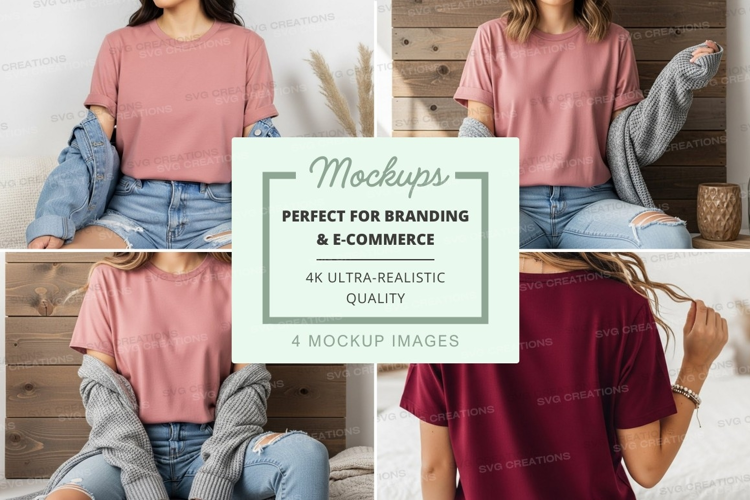 Casual t-shirt mockup
