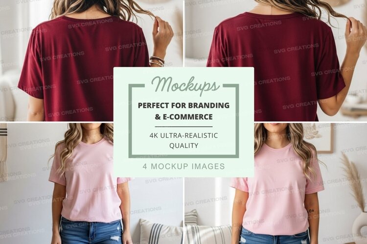 Casual t-shirt mockup example image 1