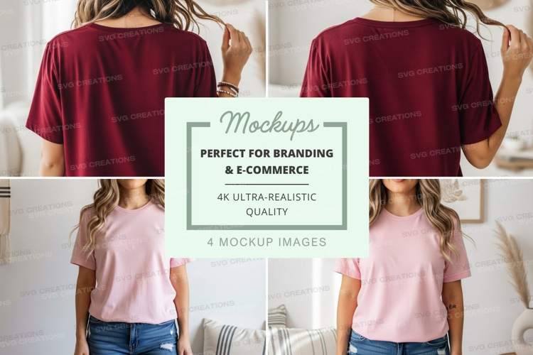 Casual t-shirt mockup