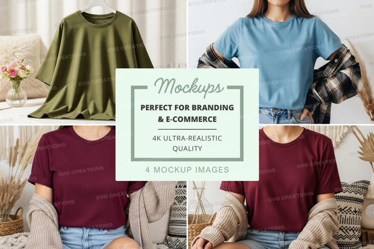 Casual t-shirts mockup