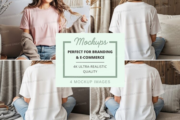 Mockup: casual living room scene example image 1