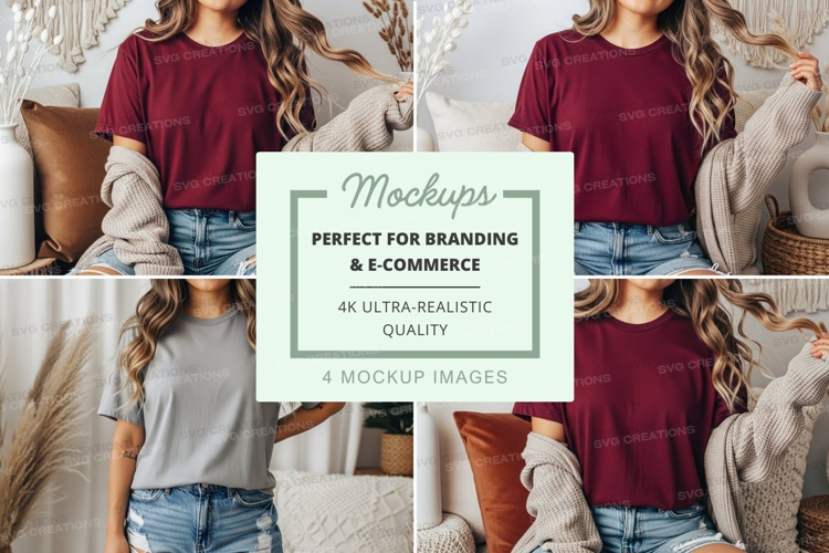 Cozy casual wear mockup