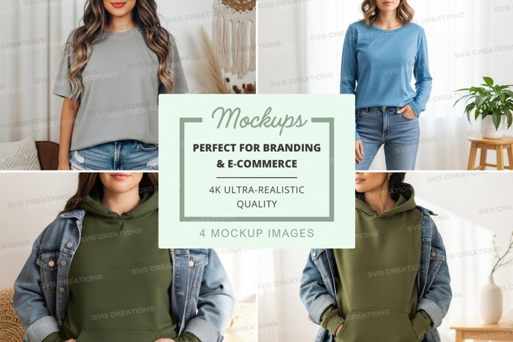 Casual and comfortable outfits mockup example image 1