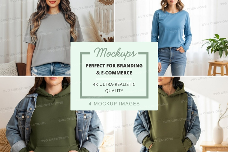 Casual and comfortable outfits mockup