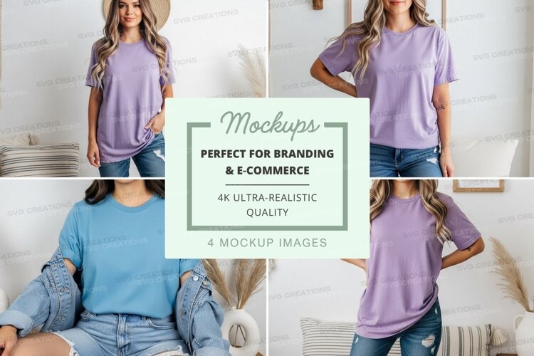 Casual t-shirt mockup example image 1
