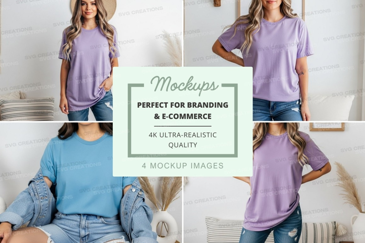 Casual t-shirt mockup
