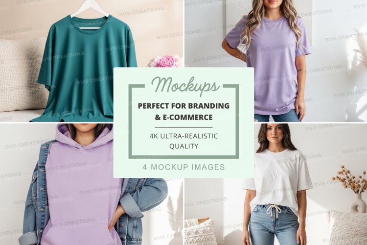 White Tshirt Mockup Image 12