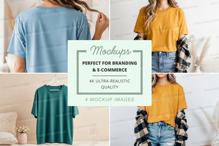 Casual t-shirts mockup