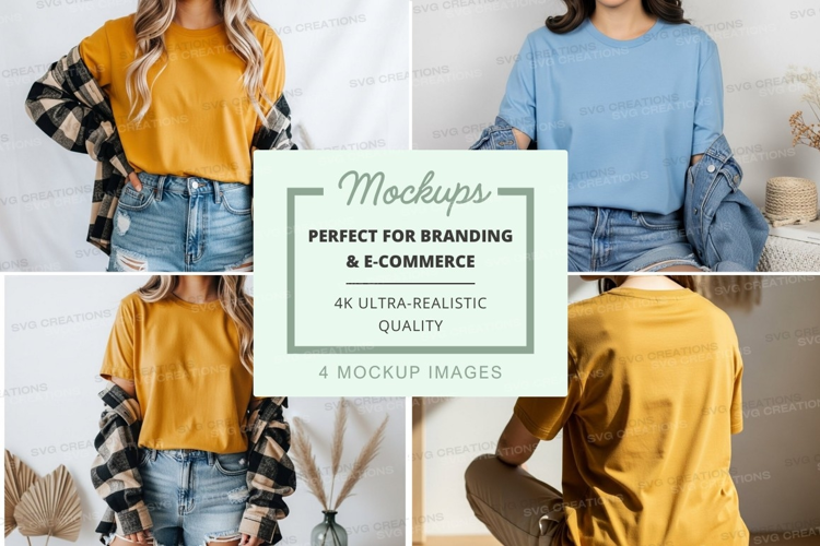 Casual fall fashion mockup
