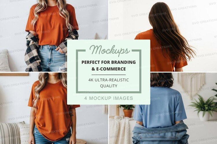 Mockup: casual women's t-shirts example image 1