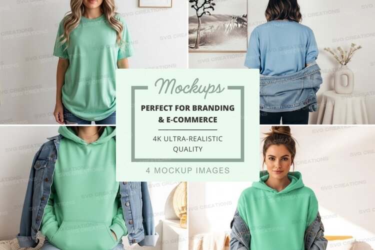 Casual hoodie collection mockup example image 1