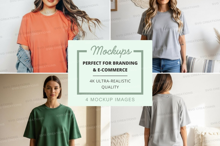 Casual t-shirts mockup