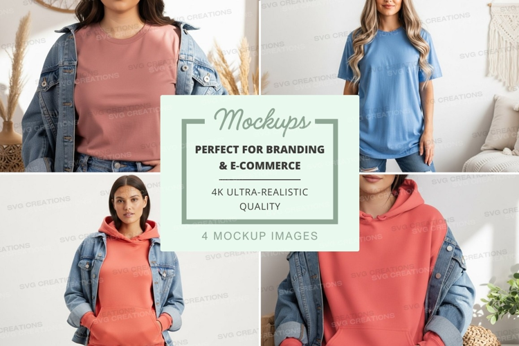 Casual wear collection mockup