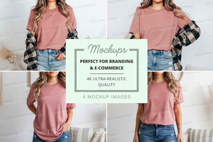 Casual summer outfit with plaid shirt and denim shorts