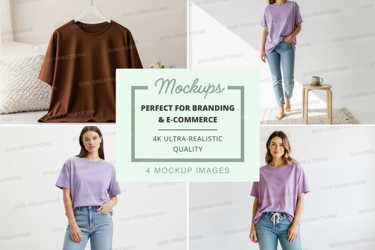 Casual t-shirt mockup
