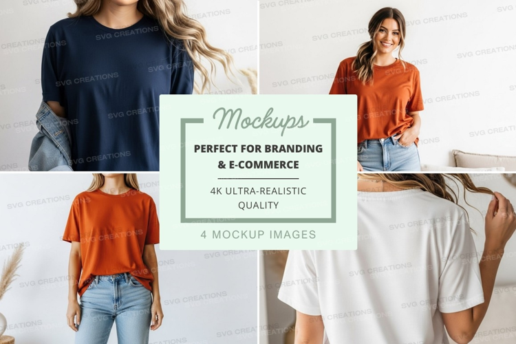 Casual t-shirts mockup