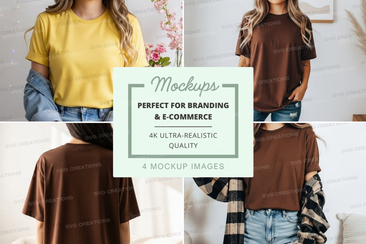 Casual t-shirt mockup