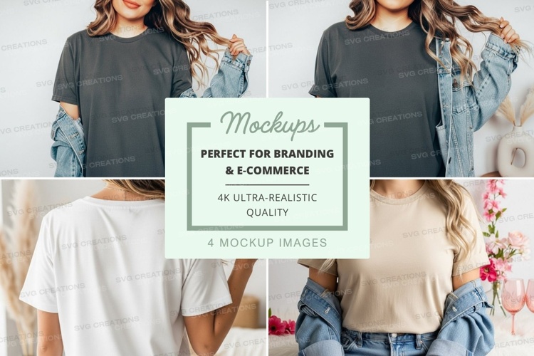 Casual t-shirt mockup