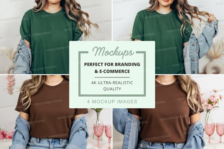 Casual t-shirt mockup example image 1
