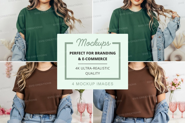 Casual t-shirt mockup
