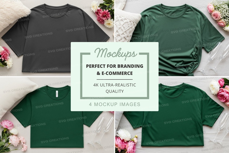 Mockup collection of t-shirts