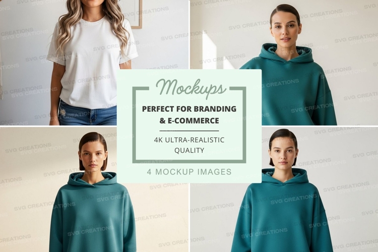 White Tshirt Mockup Image 14