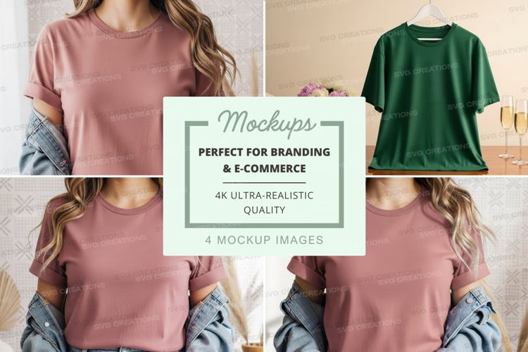 Casual t-shirt mockup