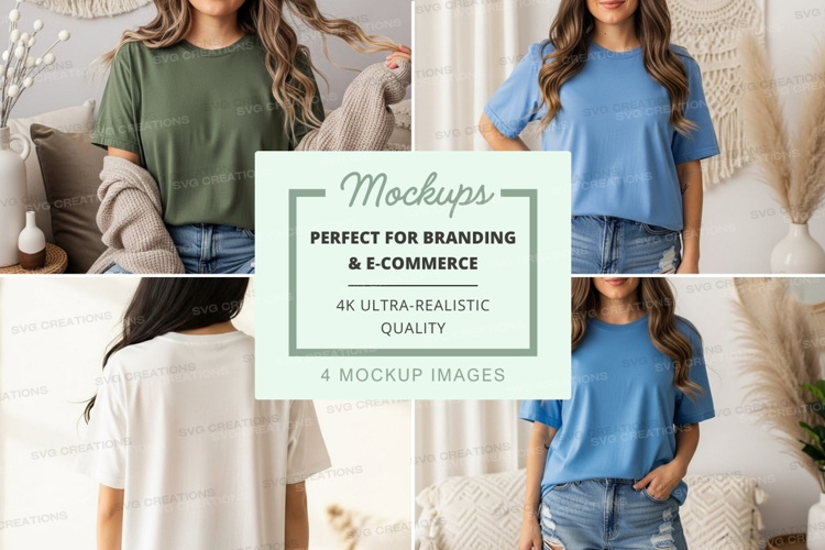 Casual t-shirts mockup