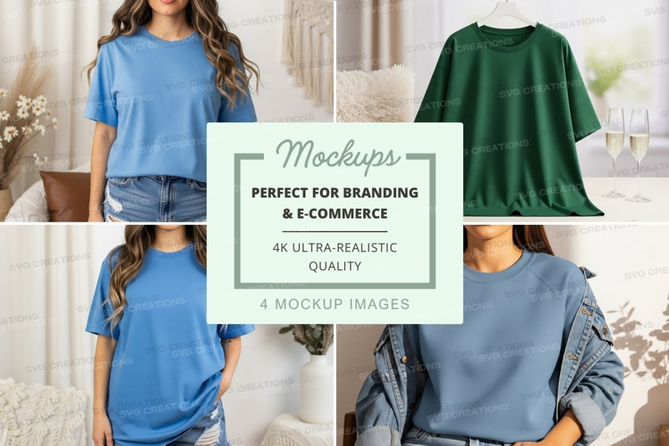 Casual t-shirts mockup
