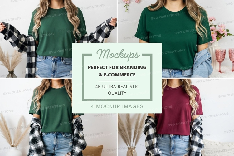 Black Tshirt Mockup Image 17